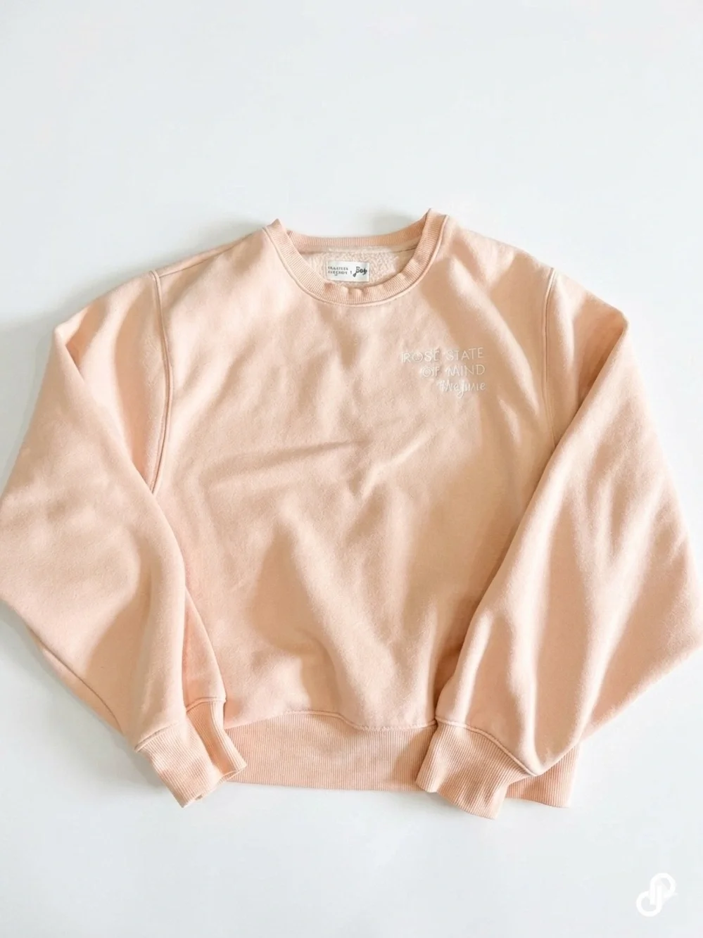 Brunette the Label X The June Rose State of Mind Crewneck S/M - Picture 1 of 4